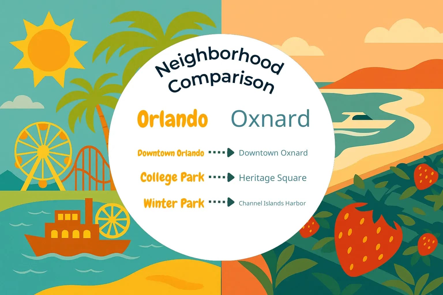 Orlando vs Oxnard Neighborhood Comparison