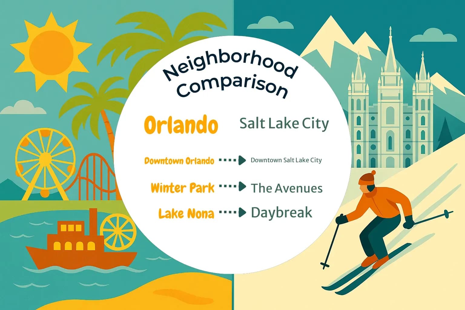 Orlando vs Salt Lake City Neighborhood Comparison