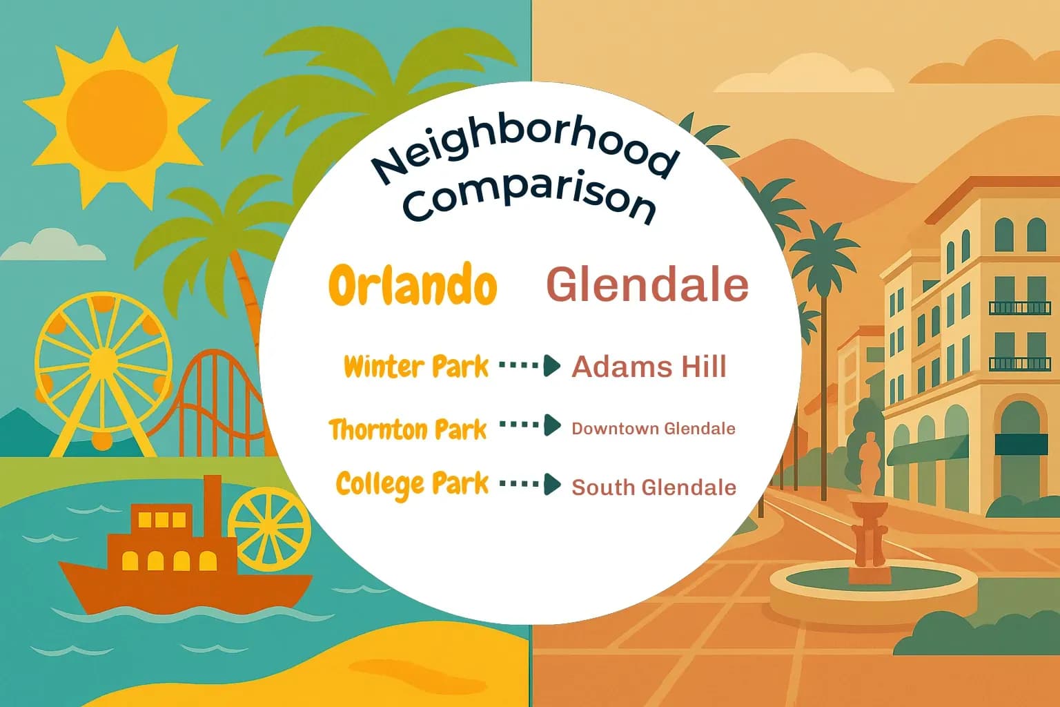 Orlando vs Glendale Neighborhood Comparison