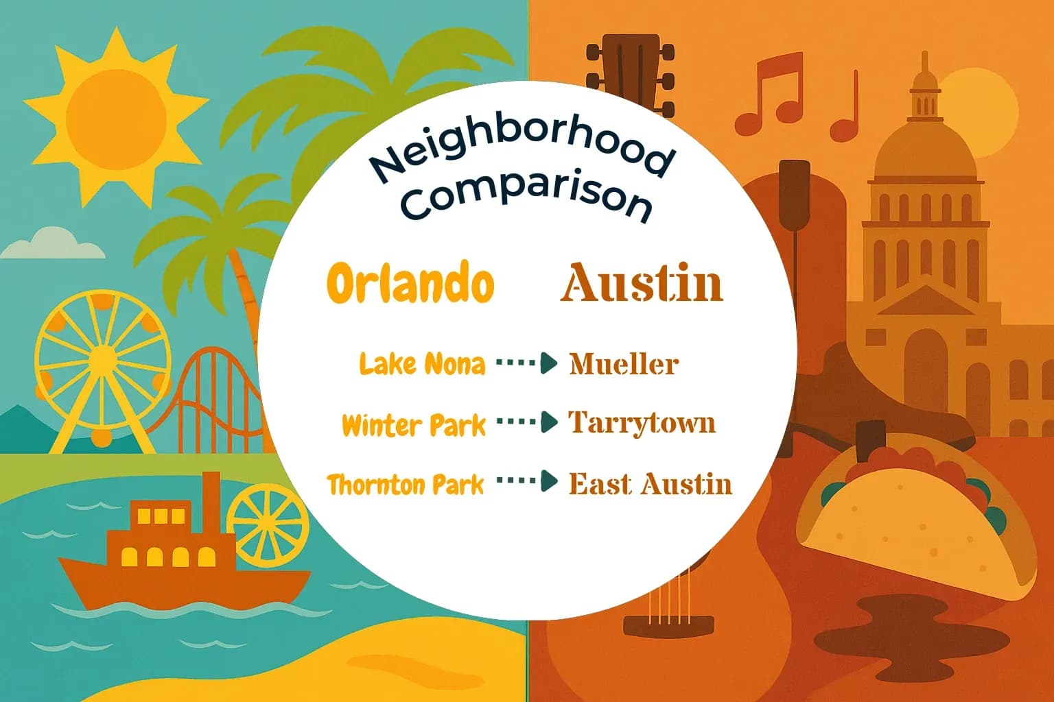 Orlando vs Austin Neighborhood Comparison