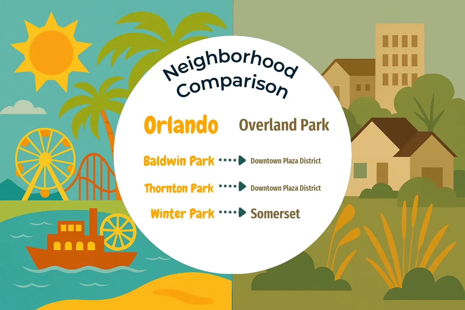 Orlando vs Overland Park Neighborhood Comparison