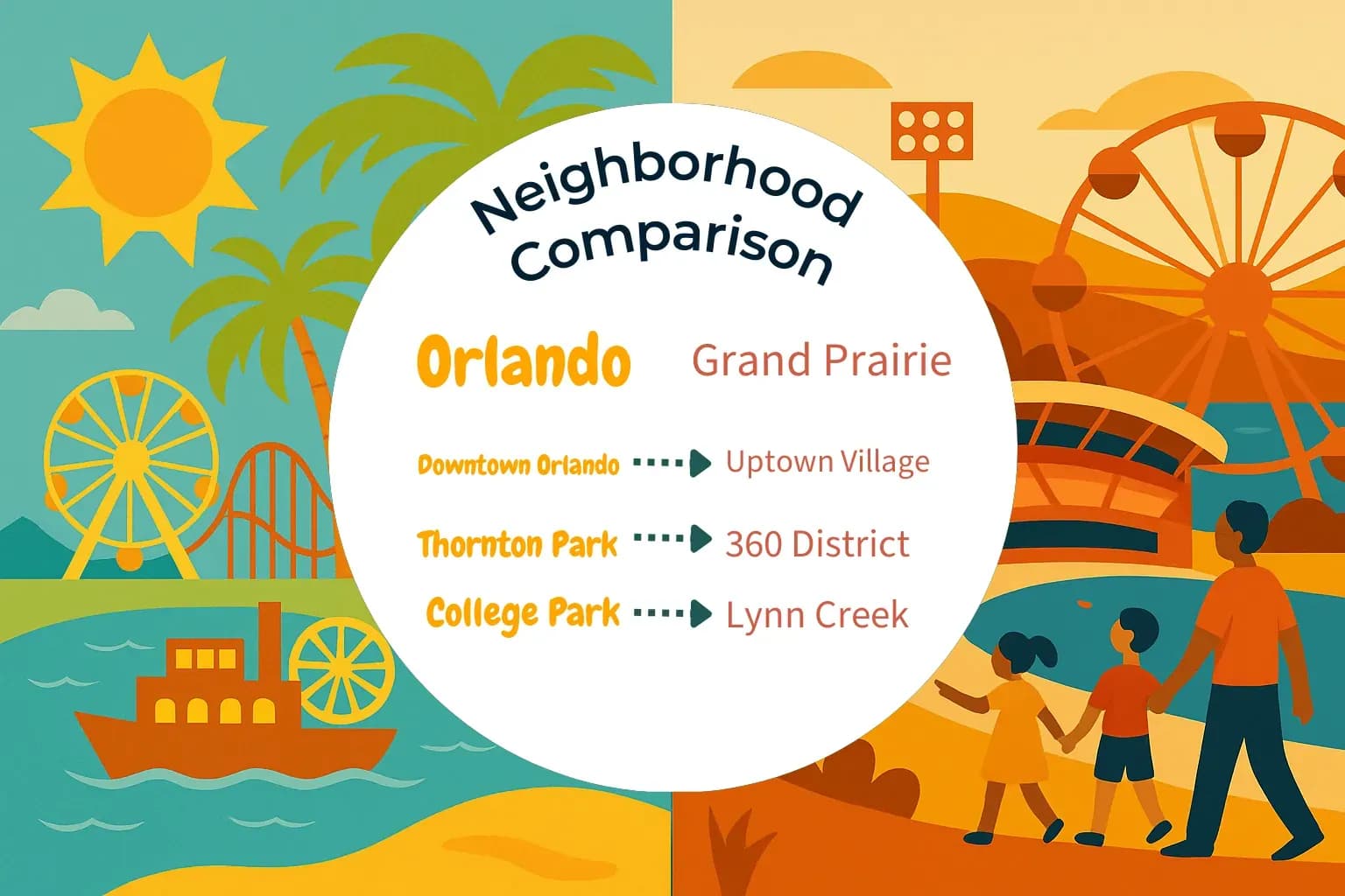 Orlando vs Grand Prairie Neighborhood Comparison