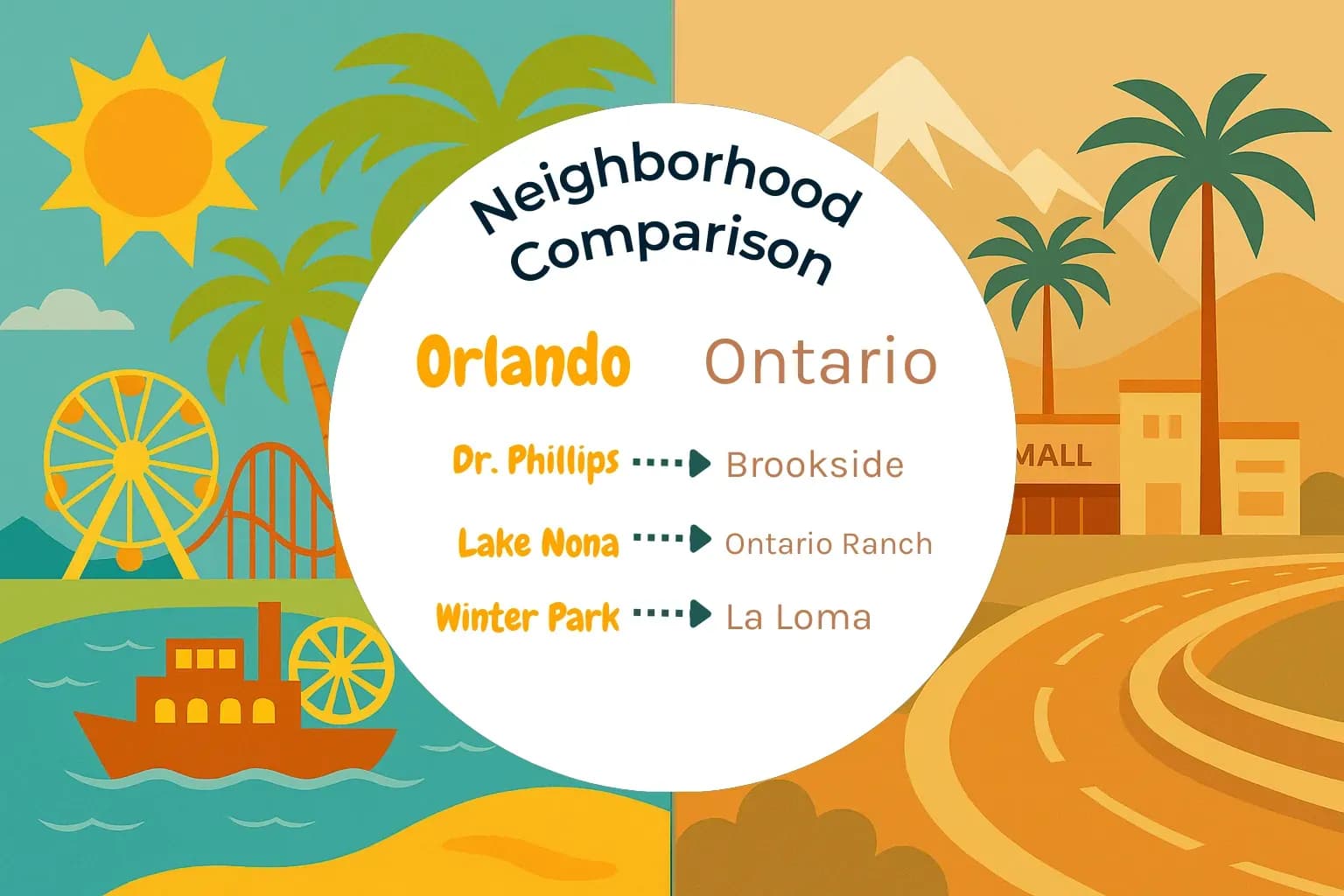 Orlando vs Ontario Neighborhood Comparison