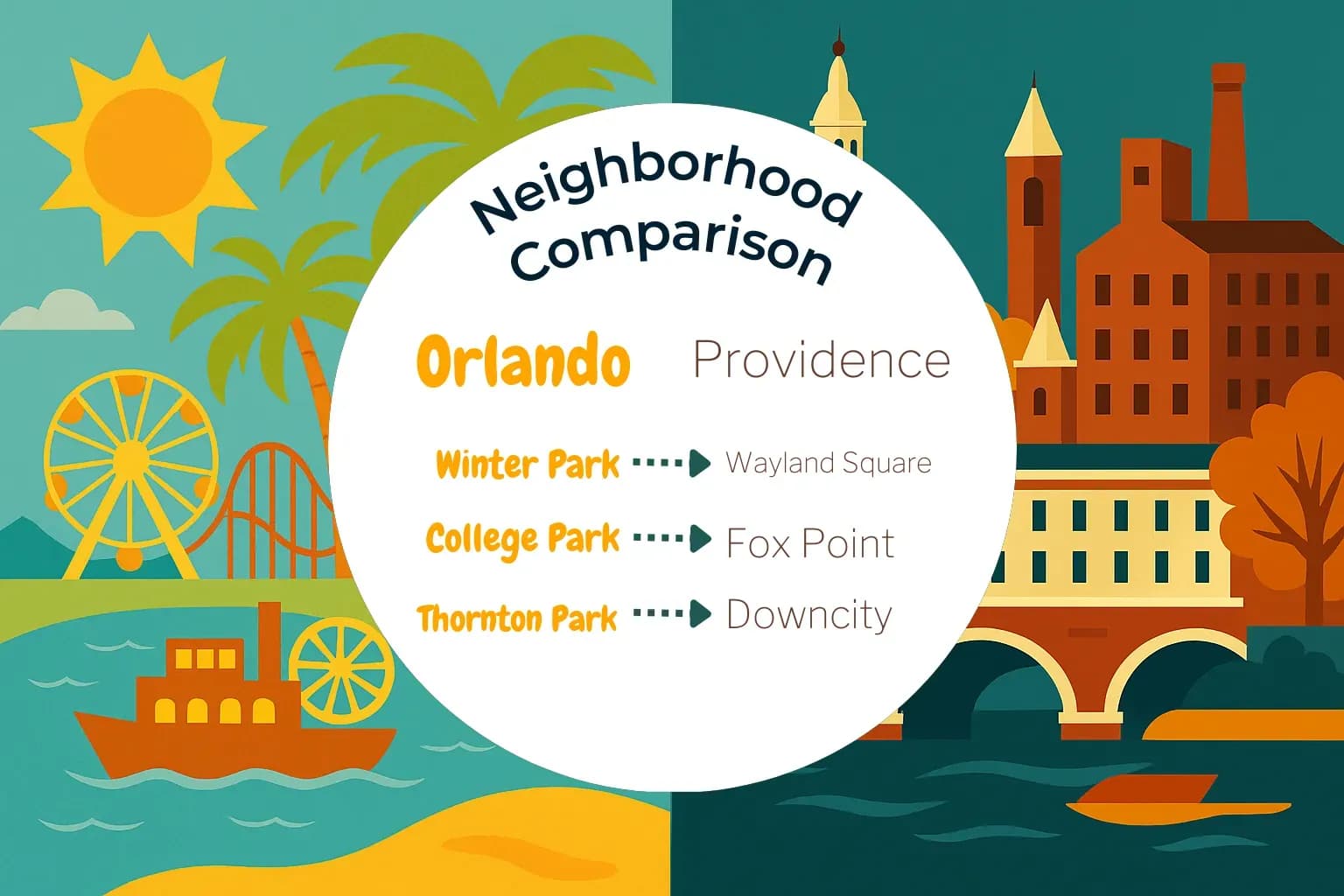 Orlando vs Providence Neighborhood Comparison