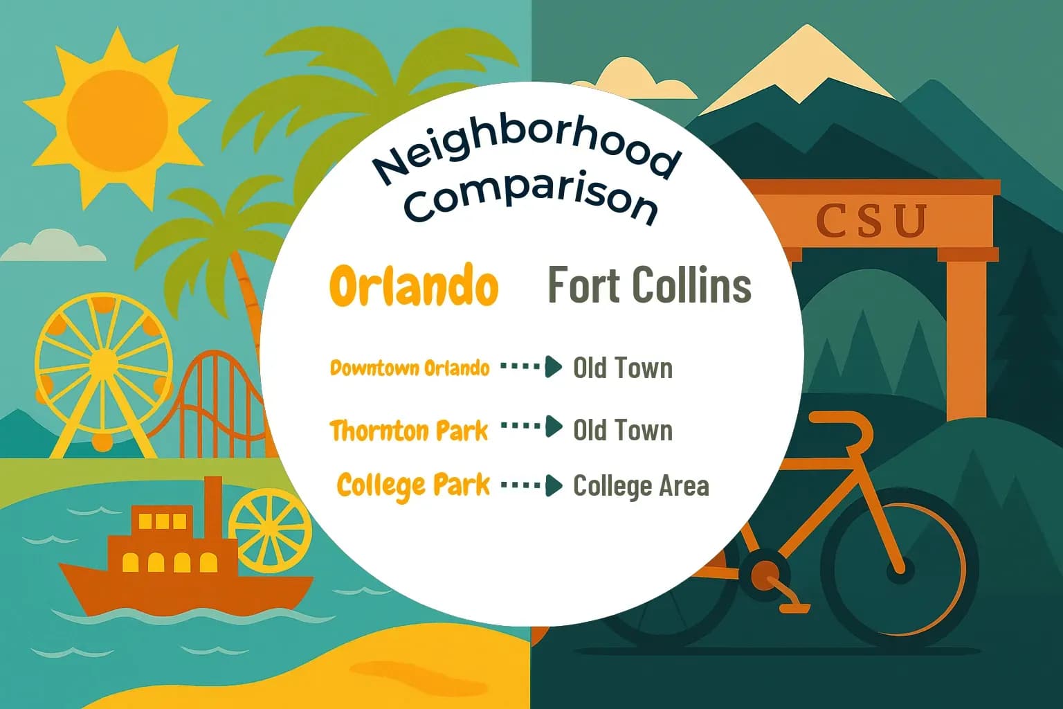 Orlando vs Fort Collins Neighborhood Comparison