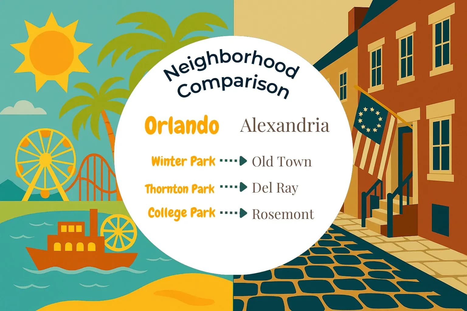 Orlando vs Alexandria Neighborhood Comparison