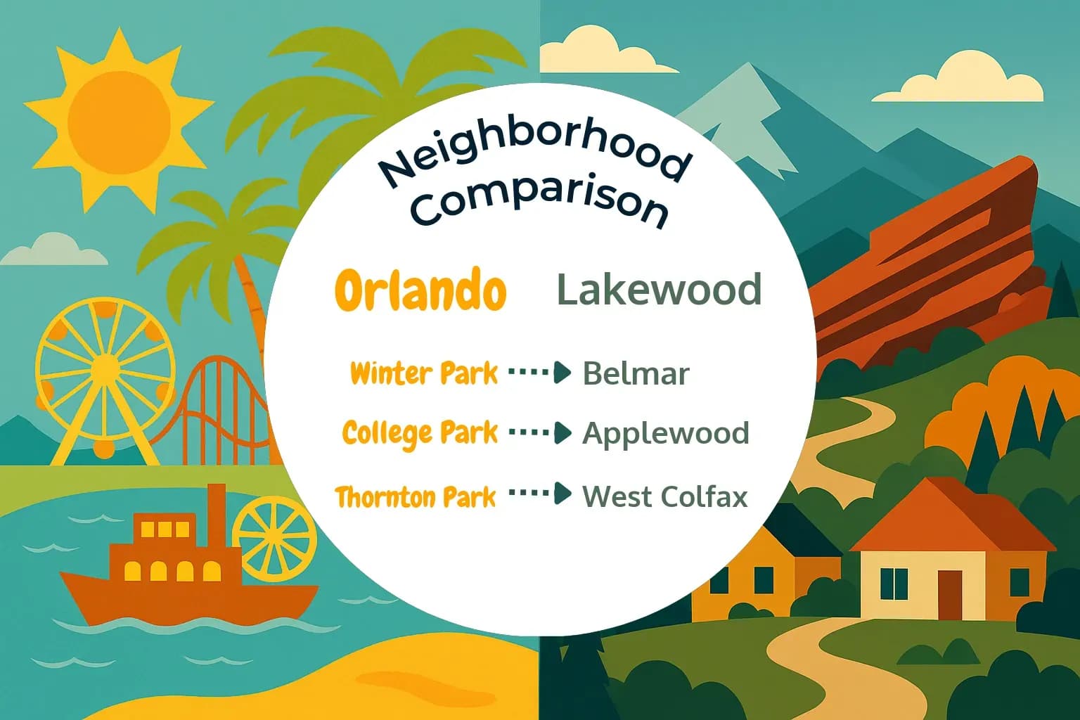 Orlando vs Lakewood Neighborhood Comparison