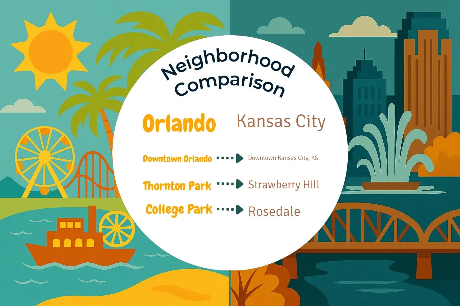 Orlando vs Kansas City Neighborhood Comparison