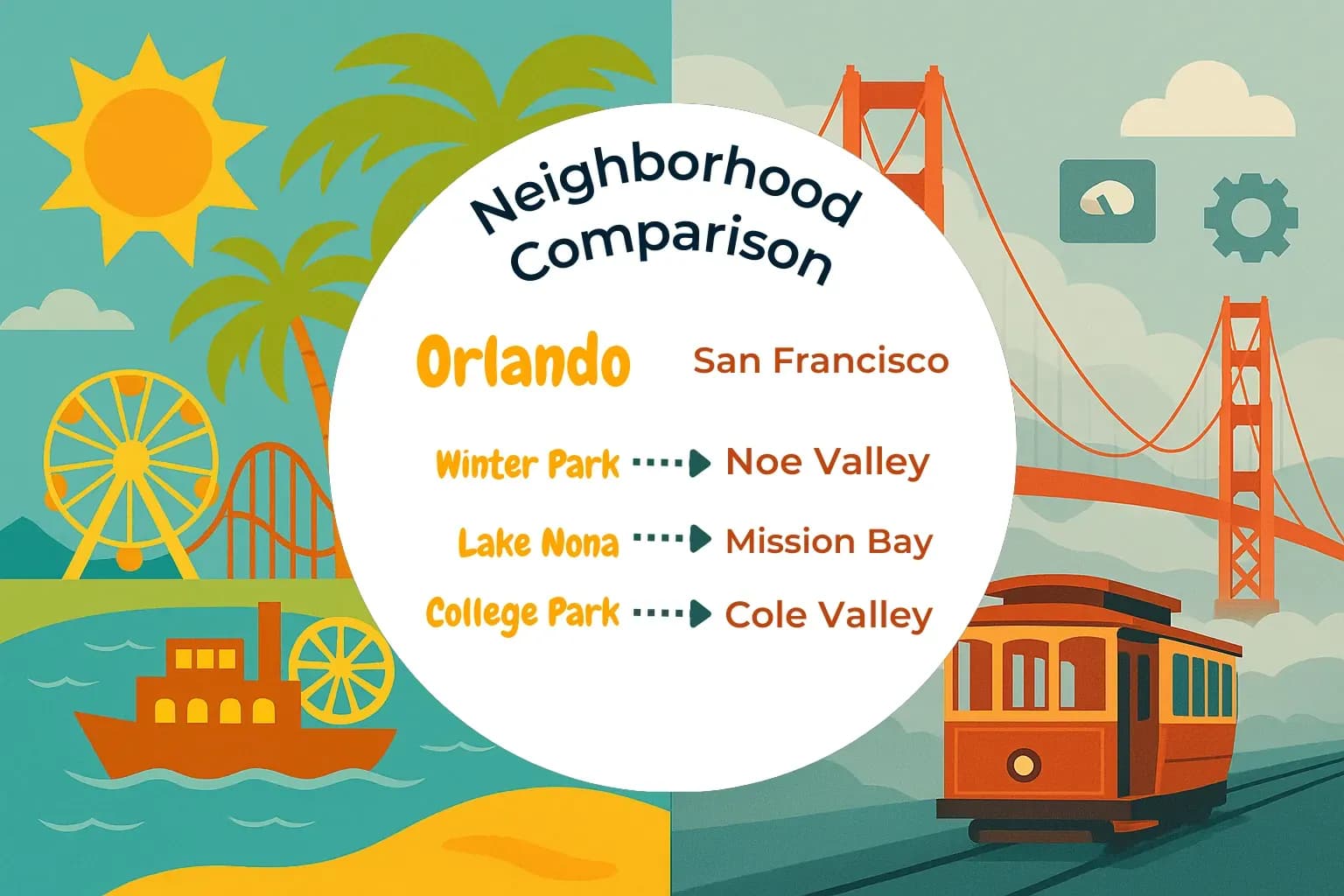 Orlando vs San Francisco Neighborhood Comparison