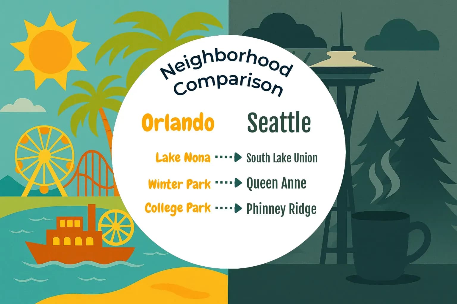 Orlando vs Seattle Neighborhood Comparison