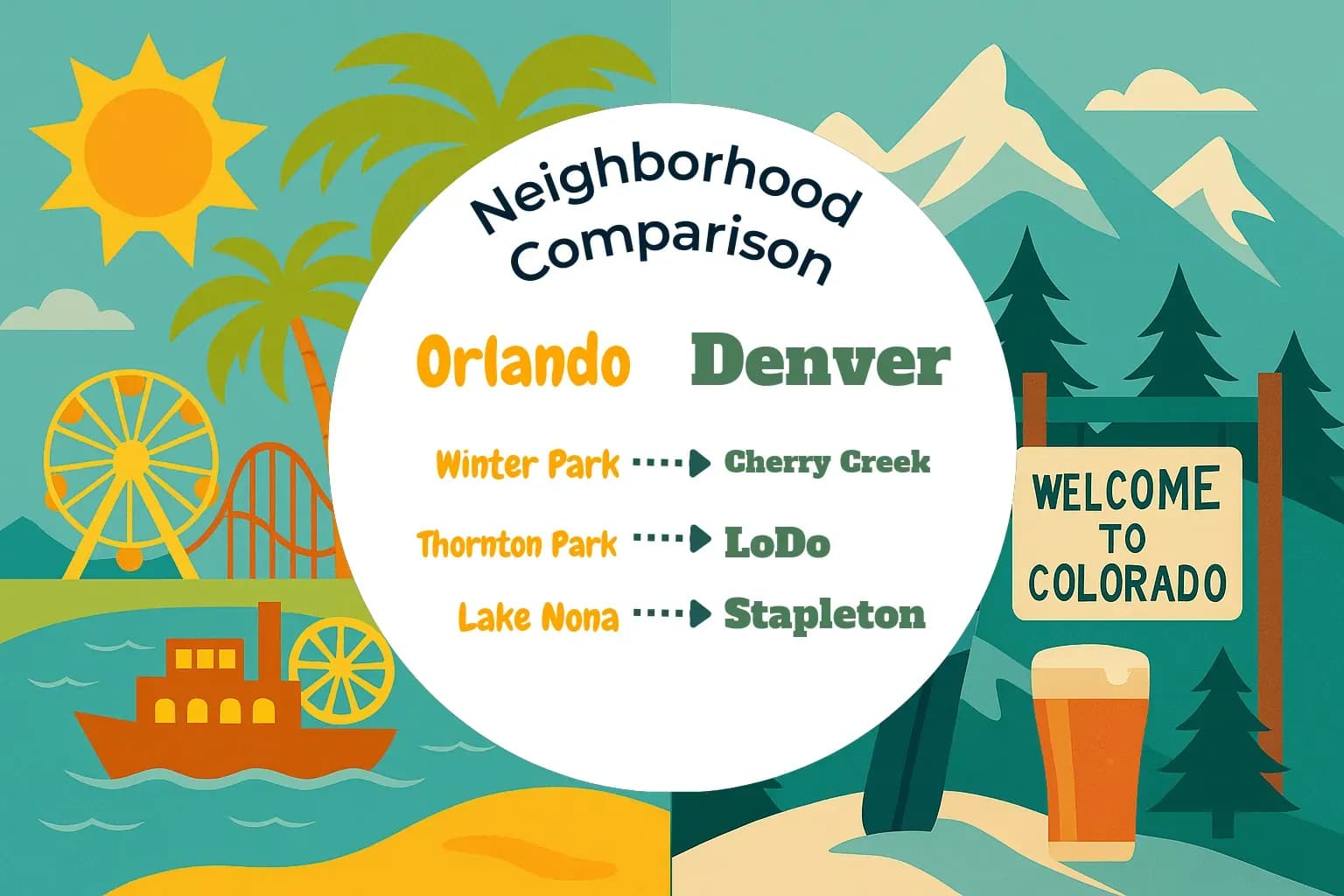 Orlando vs Denver Neighborhood Comparison