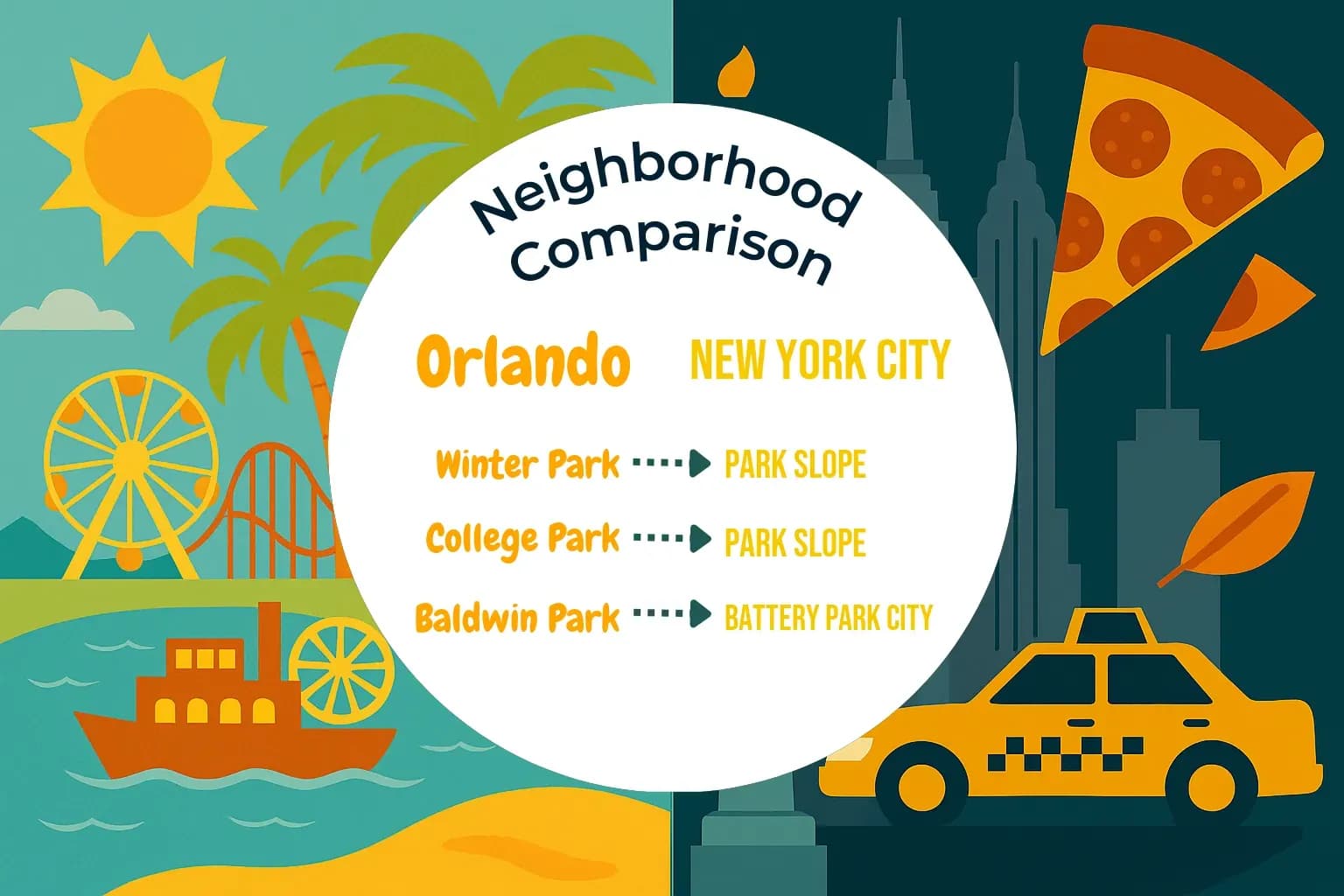 Orlando vs New York City Neighborhood Comparison