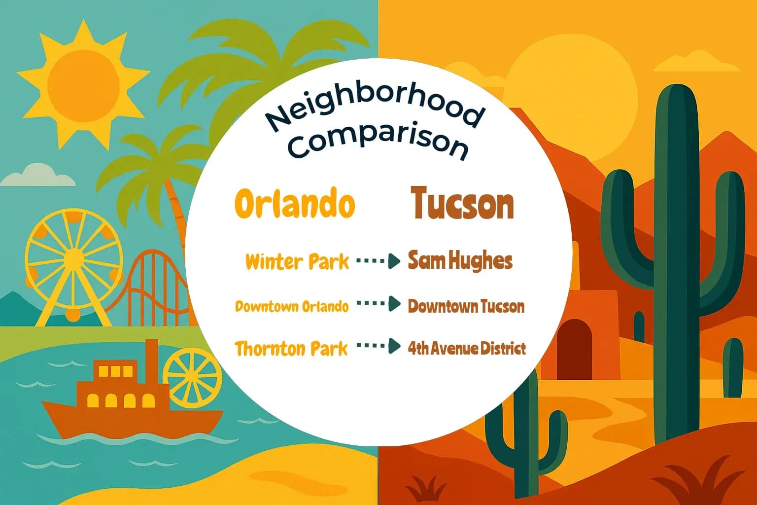 Orlando vs Tucson Neighborhood Comparison