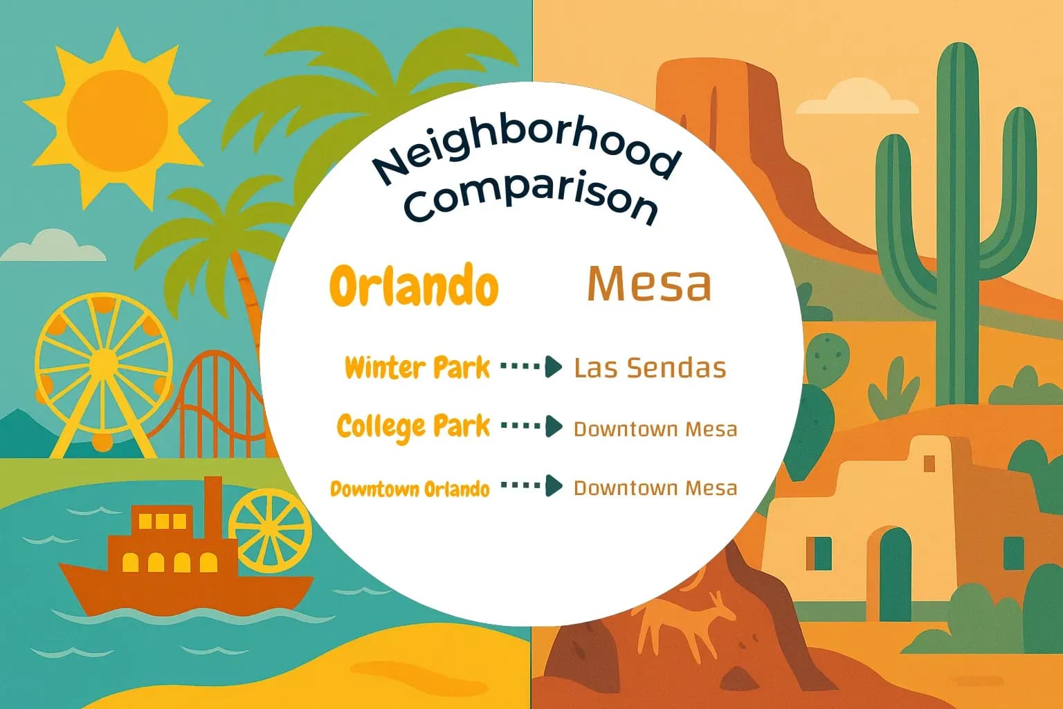Orlando vs Mesa Neighborhood Comparison