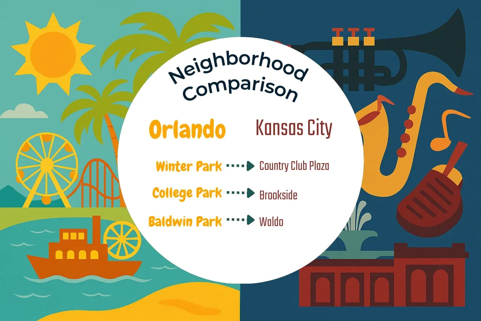 Orlando vs Kansas City Neighborhood Comparison