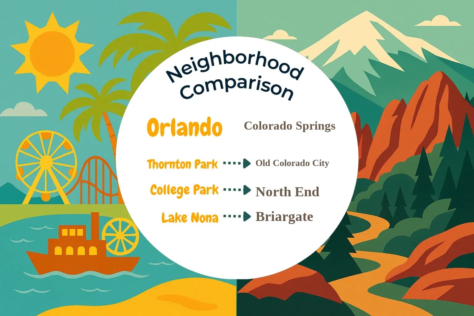 Orlando vs Colorado Springs Neighborhood Comparison