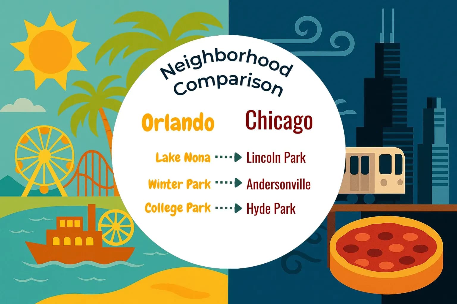 Orlando vs Chicago Neighborhood Comparison