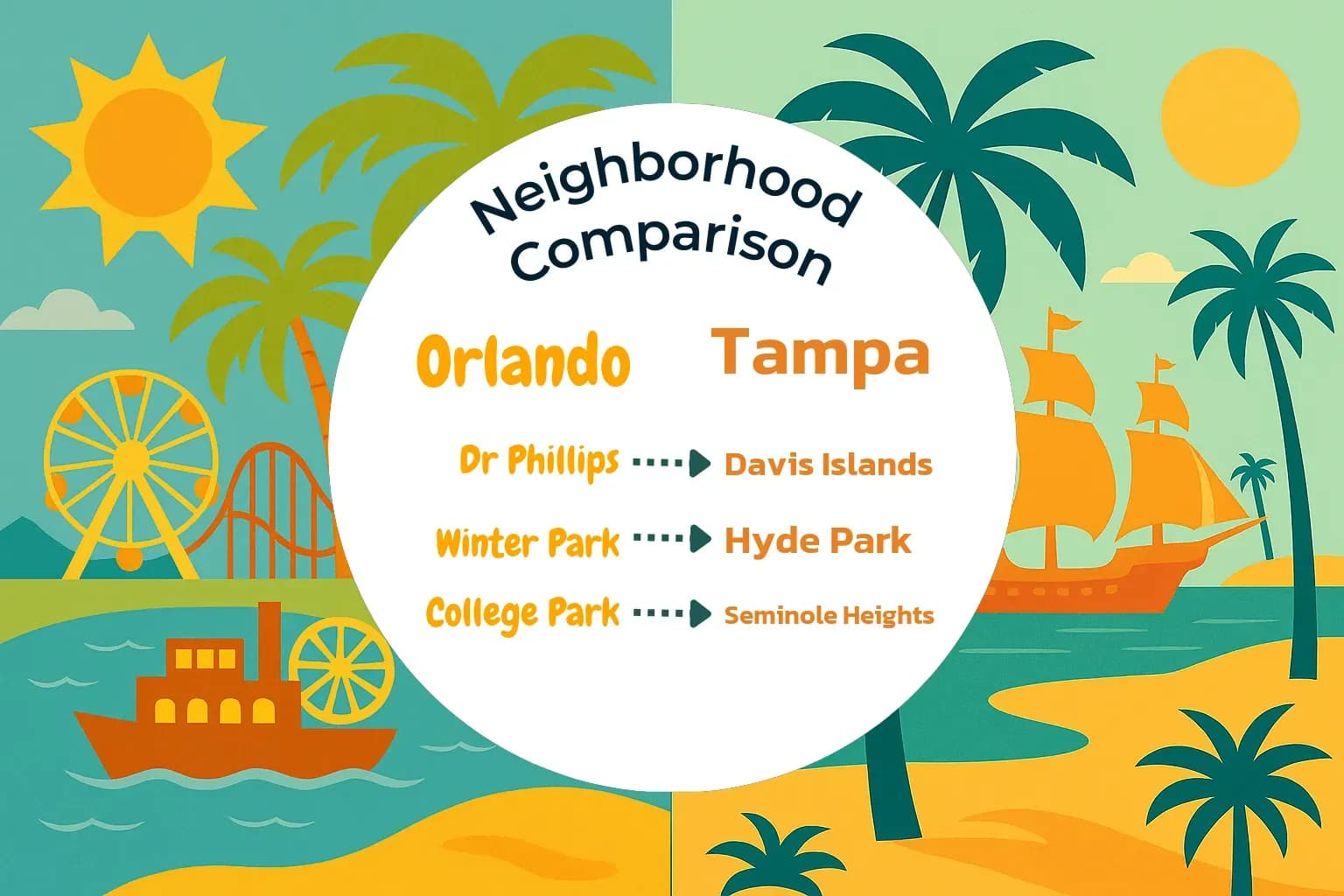 Orlando vs Tampa Neighborhood Comparison