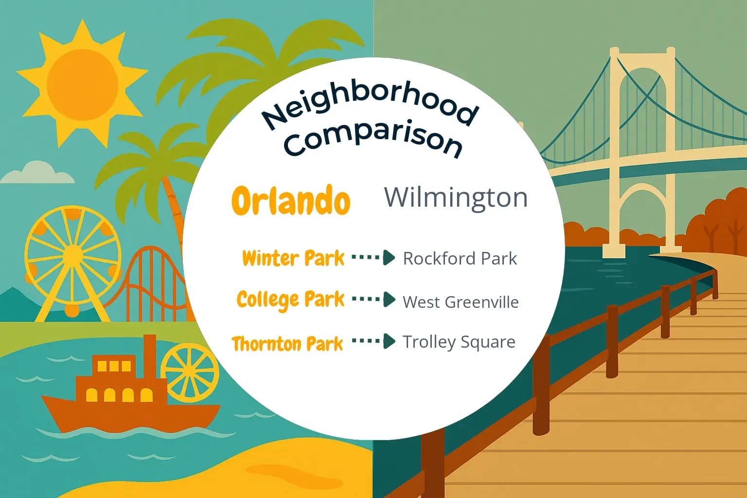 Orlando vs Wilmington Neighborhood Comparison