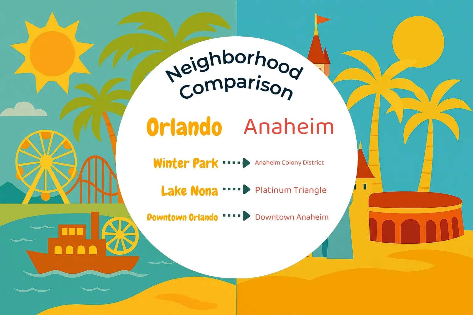 Orlando vs Anaheim Neighborhood Comparison