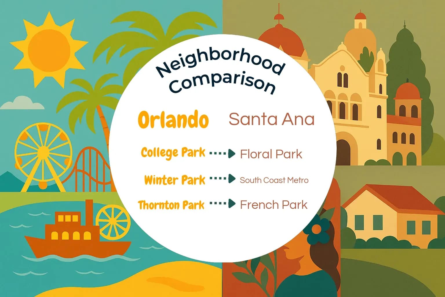 Orlando vs Santa Ana Neighborhood Comparison