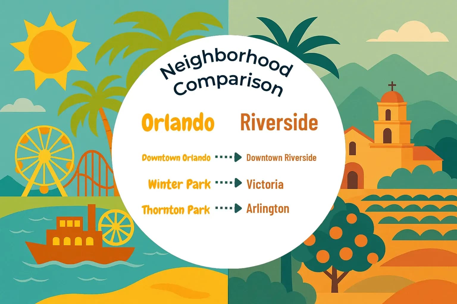 Orlando vs Riverside Neighborhood Comparison