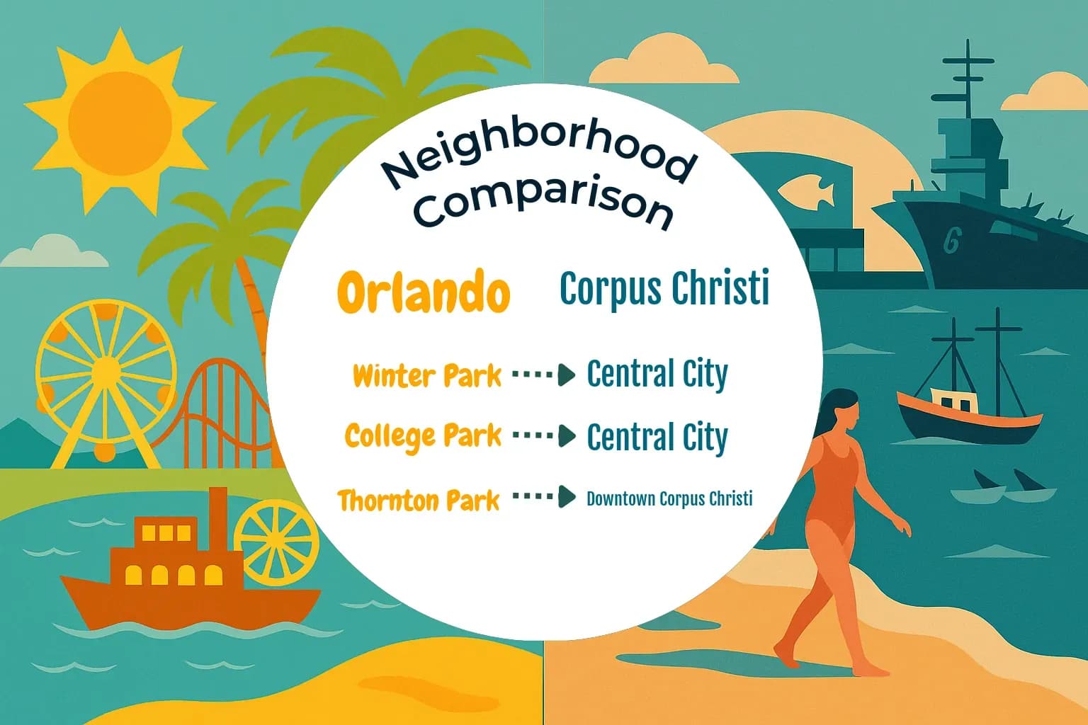 Orlando vs Corpus Christi Neighborhood Comparison