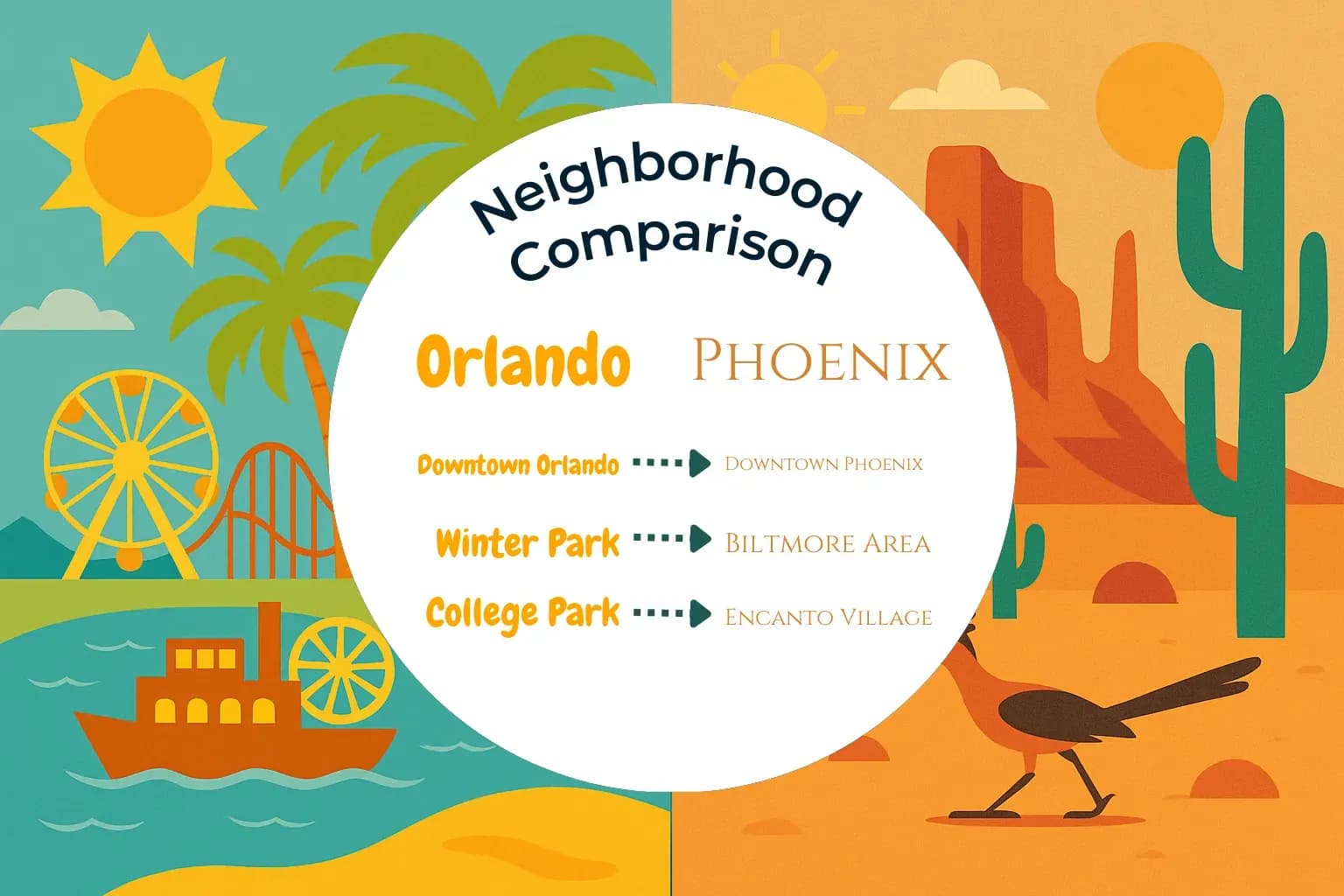 Orlando vs Phoenix Neighborhood Comparison