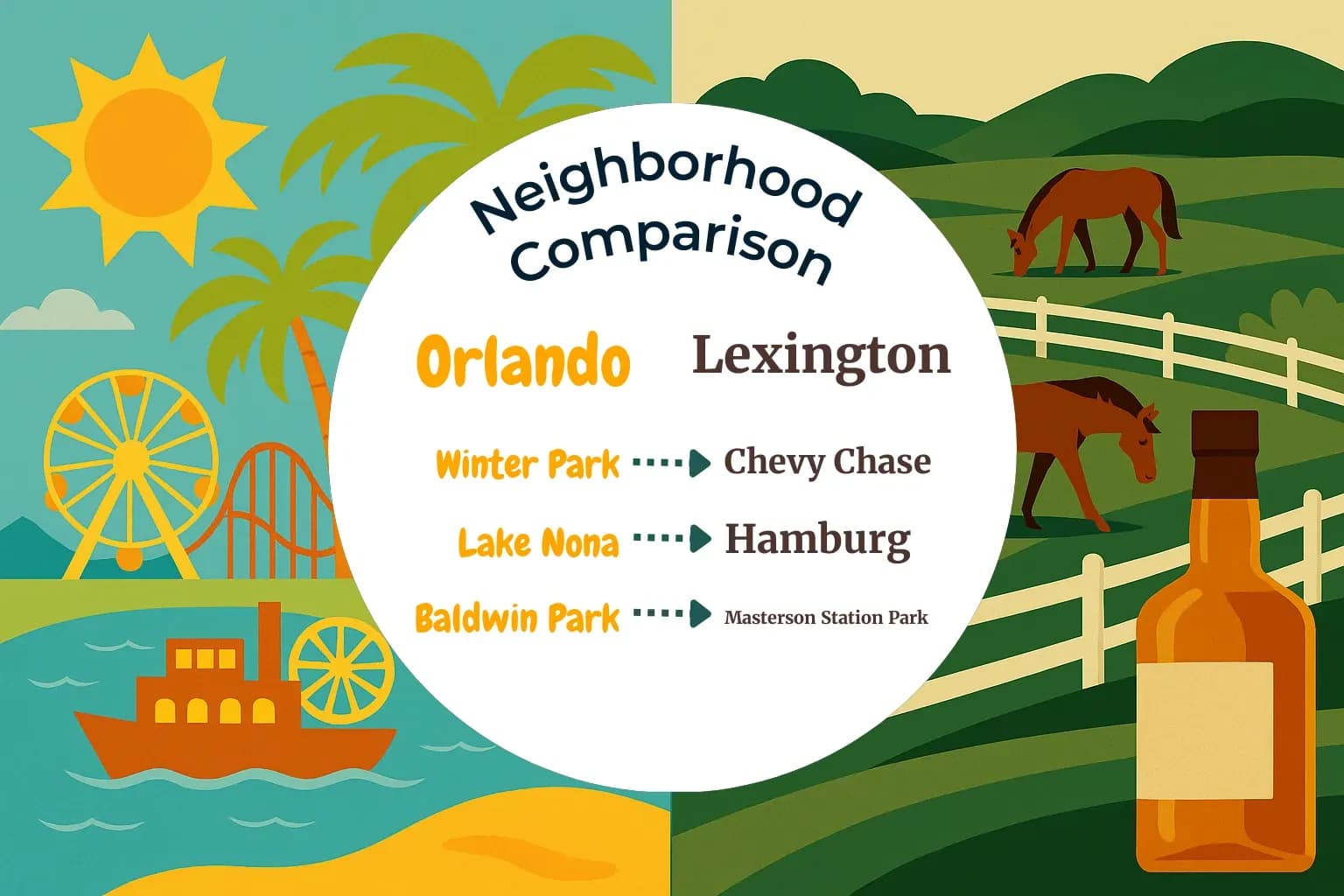 Orlando vs Lexington Neighborhood Comparison