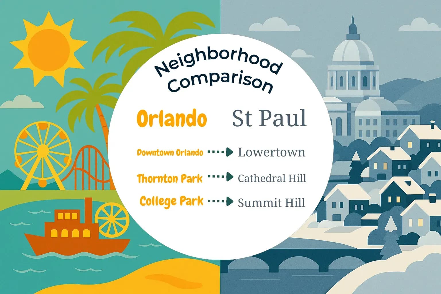 Orlando vs St. Paul Neighborhood Comparison