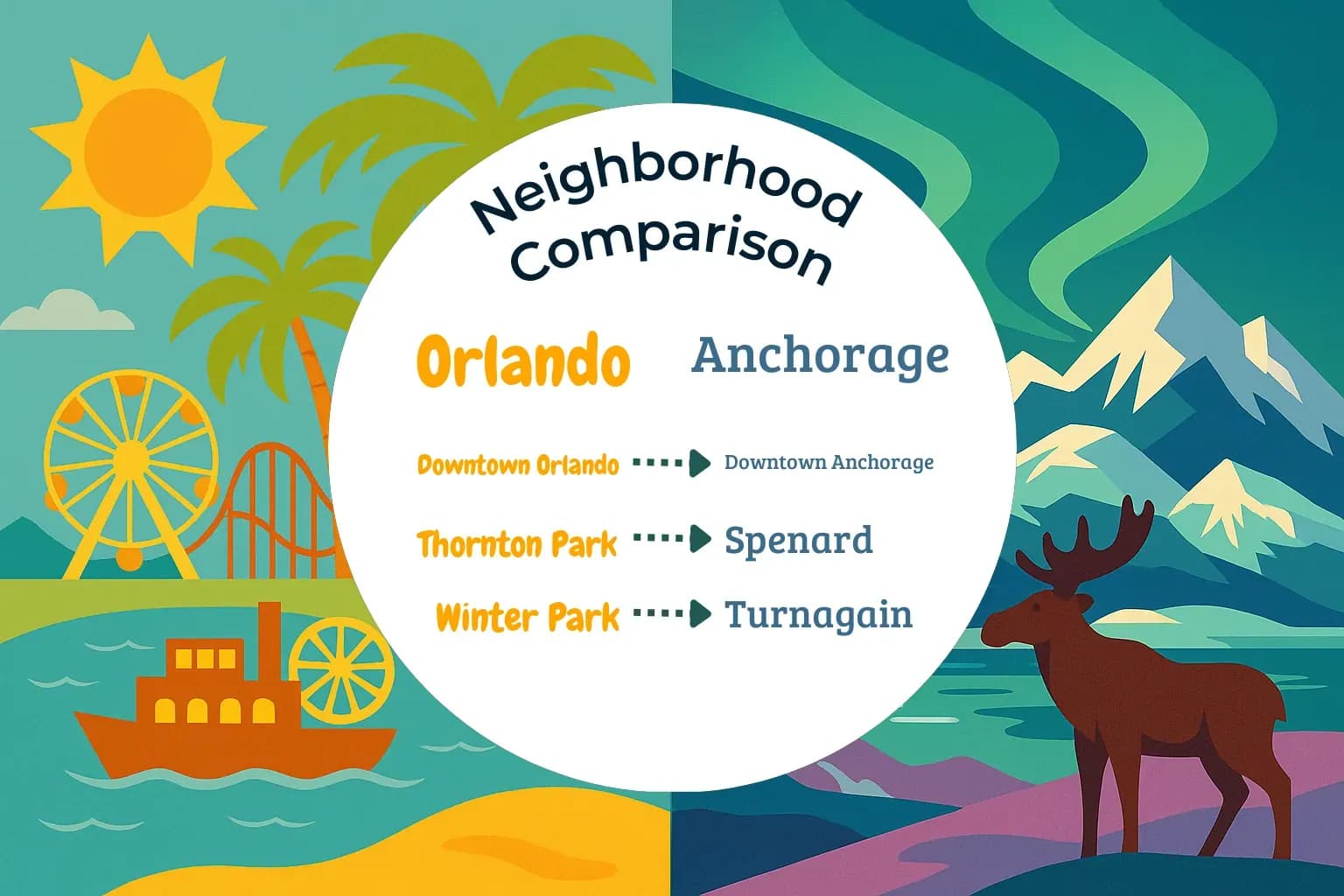 Orlando vs Anchorage Neighborhood Comparison