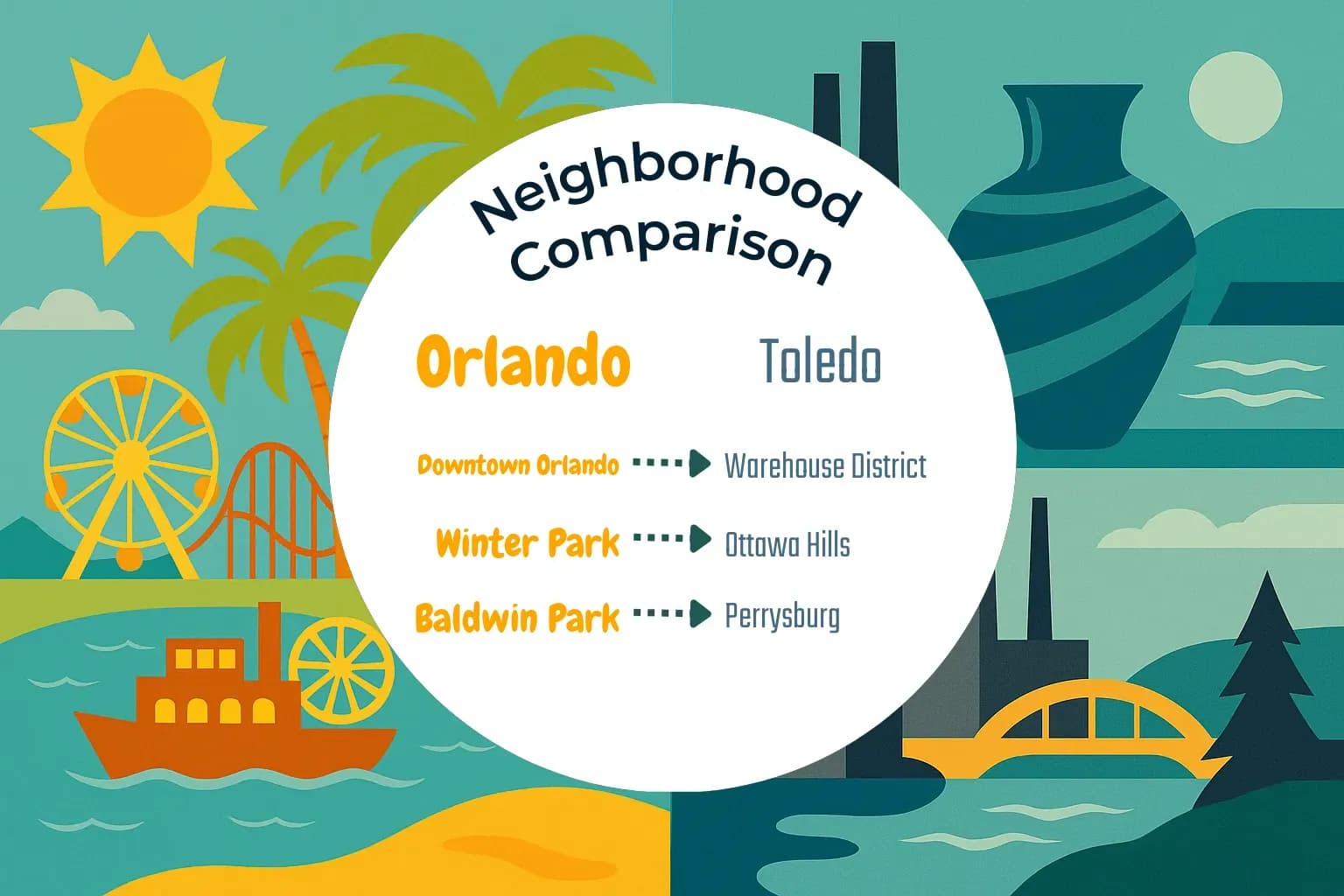 Orlando vs Toledo Neighborhood Comparison