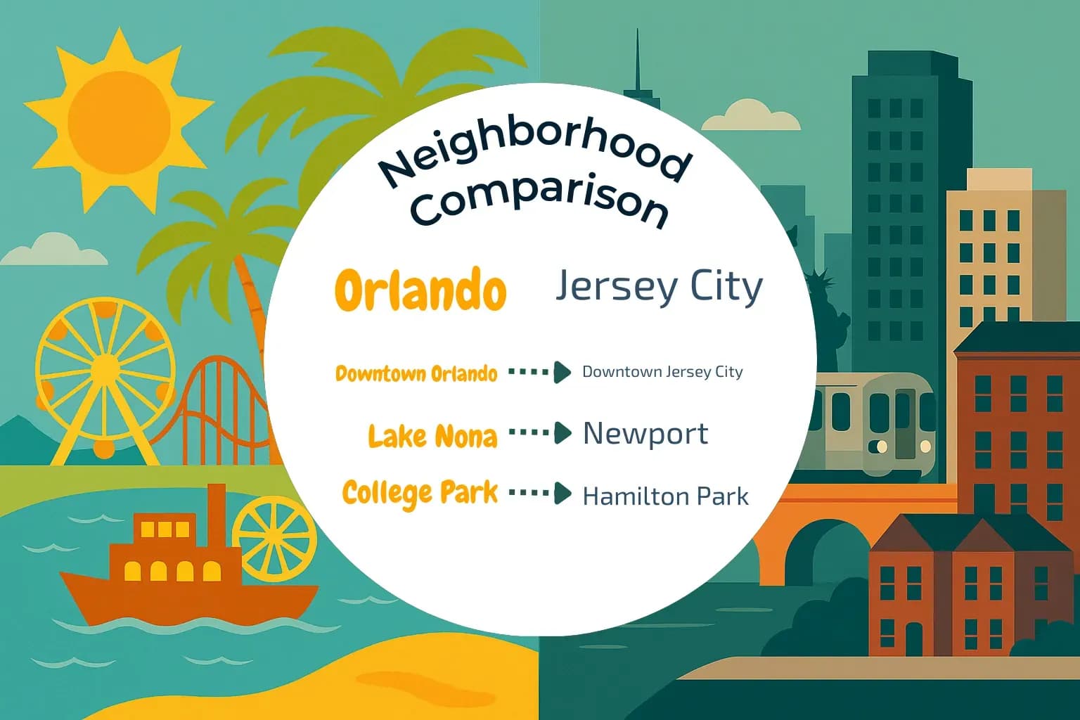 Orlando vs Jersey City Neighborhood Comparison