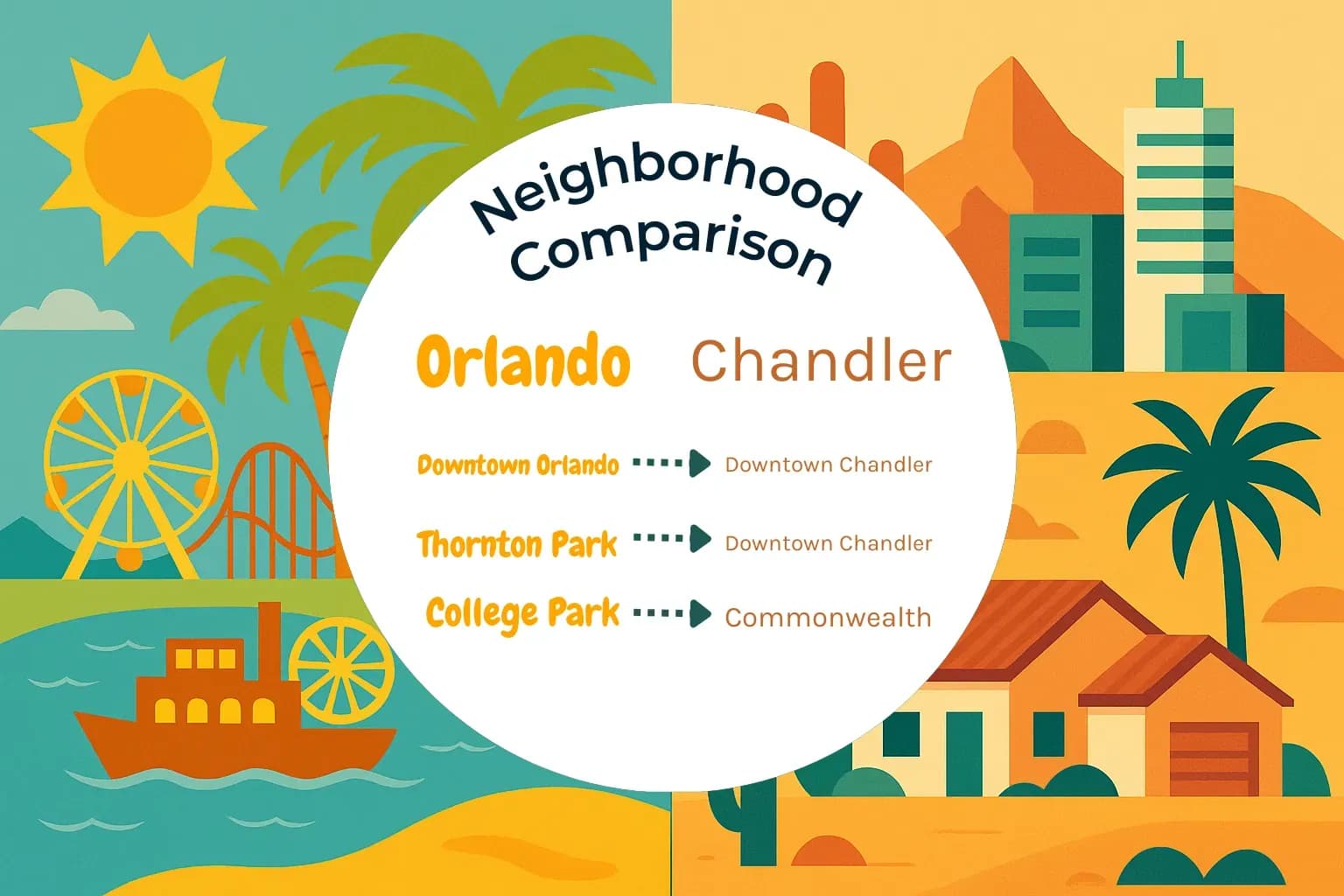 Orlando vs Chandler Neighborhood Comparison