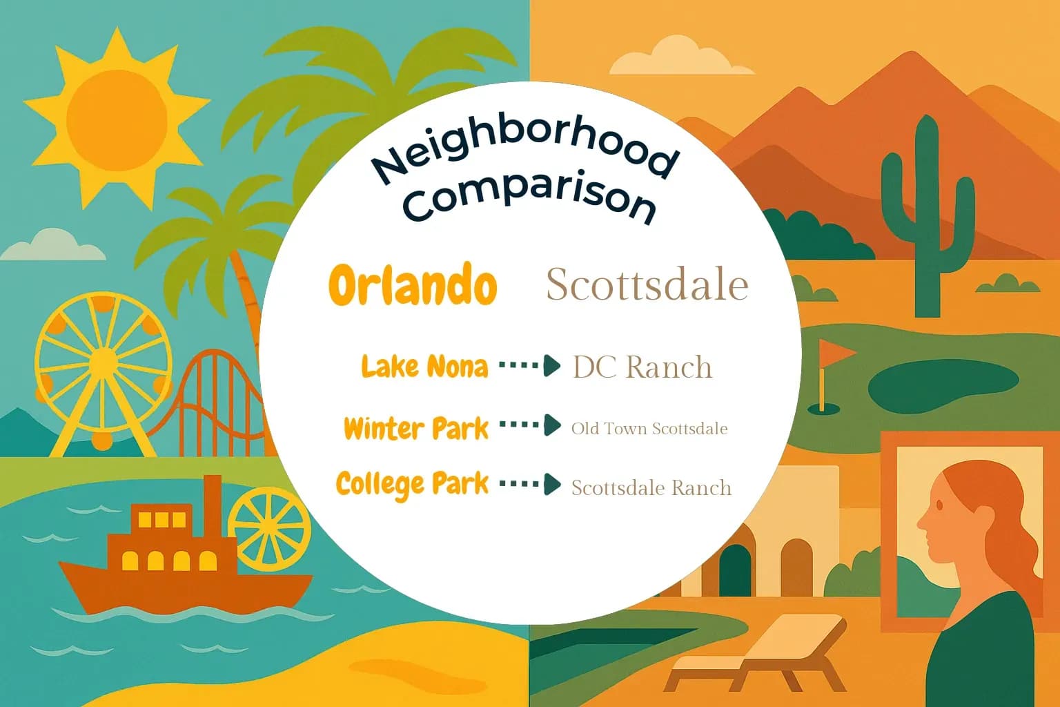 Orlando vs Scottsdale Neighborhood Comparison