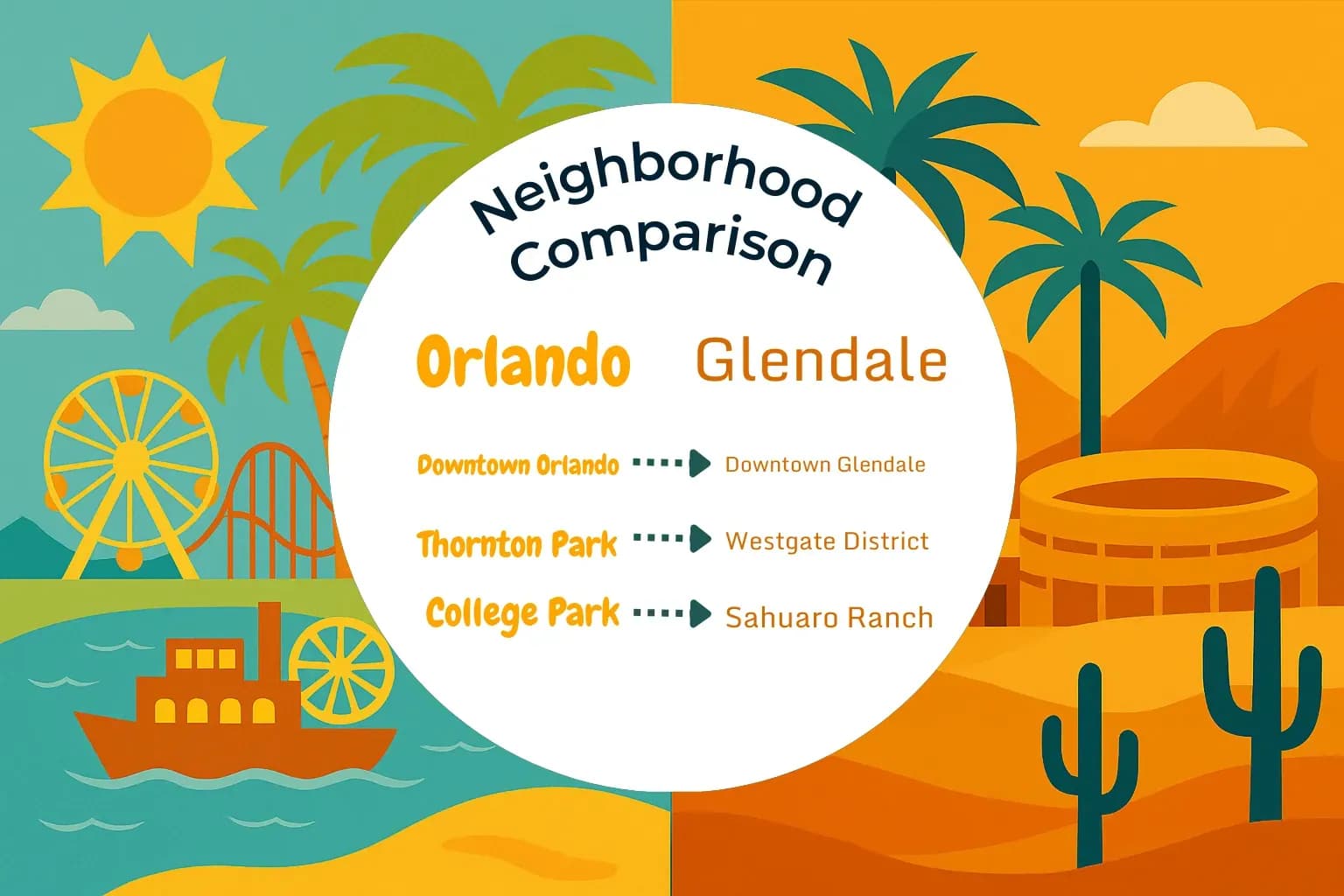 Orlando vs Glendale Neighborhood Comparison