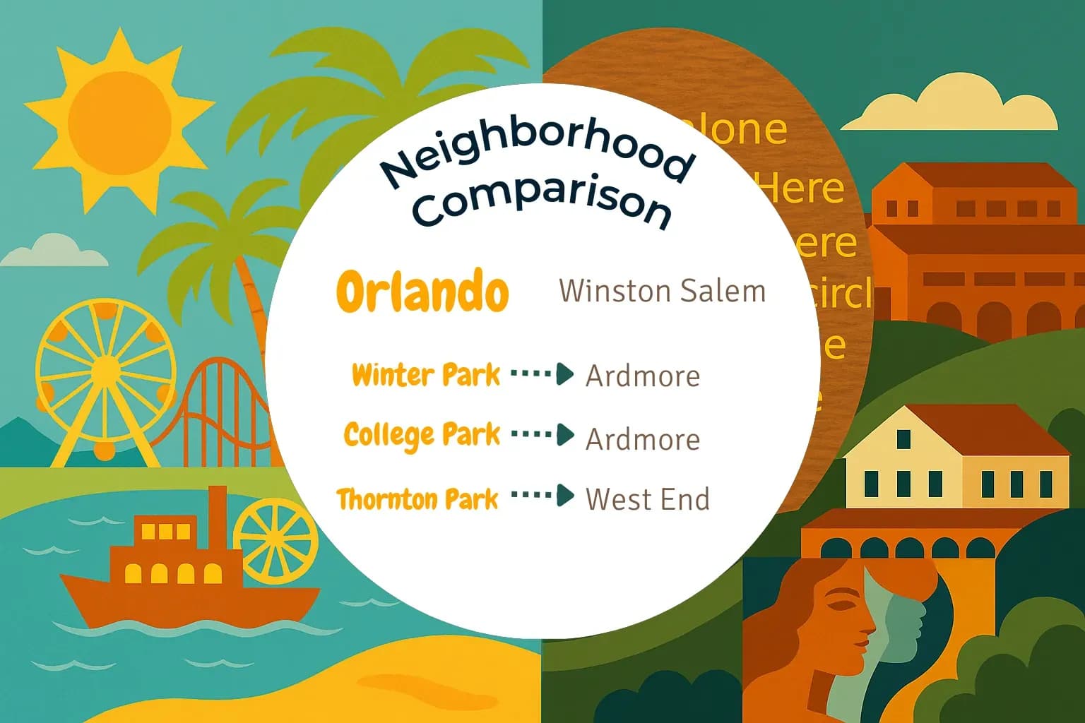 Orlando vs Winston Salem Neighborhood Comparison