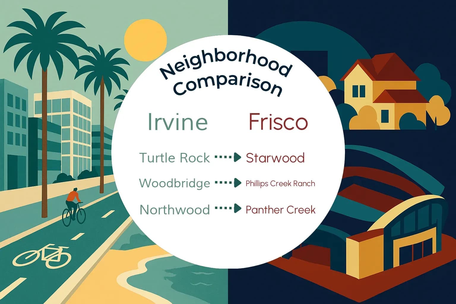 Irvine vs Frisco Neighborhood Comparison
