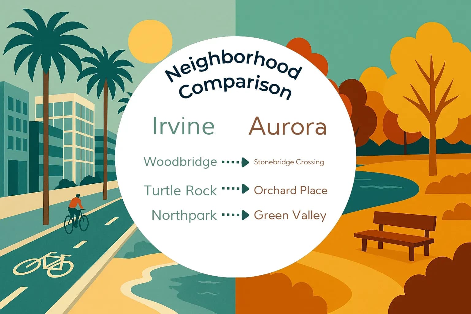 Irvine vs Aurora Neighborhood Comparison
