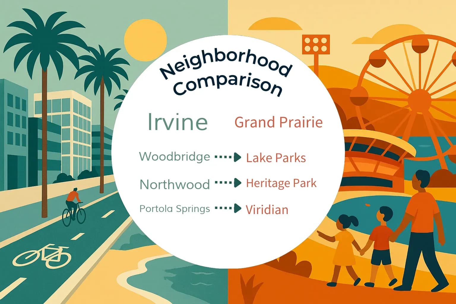 Irvine vs Grand Prairie Neighborhood Comparison