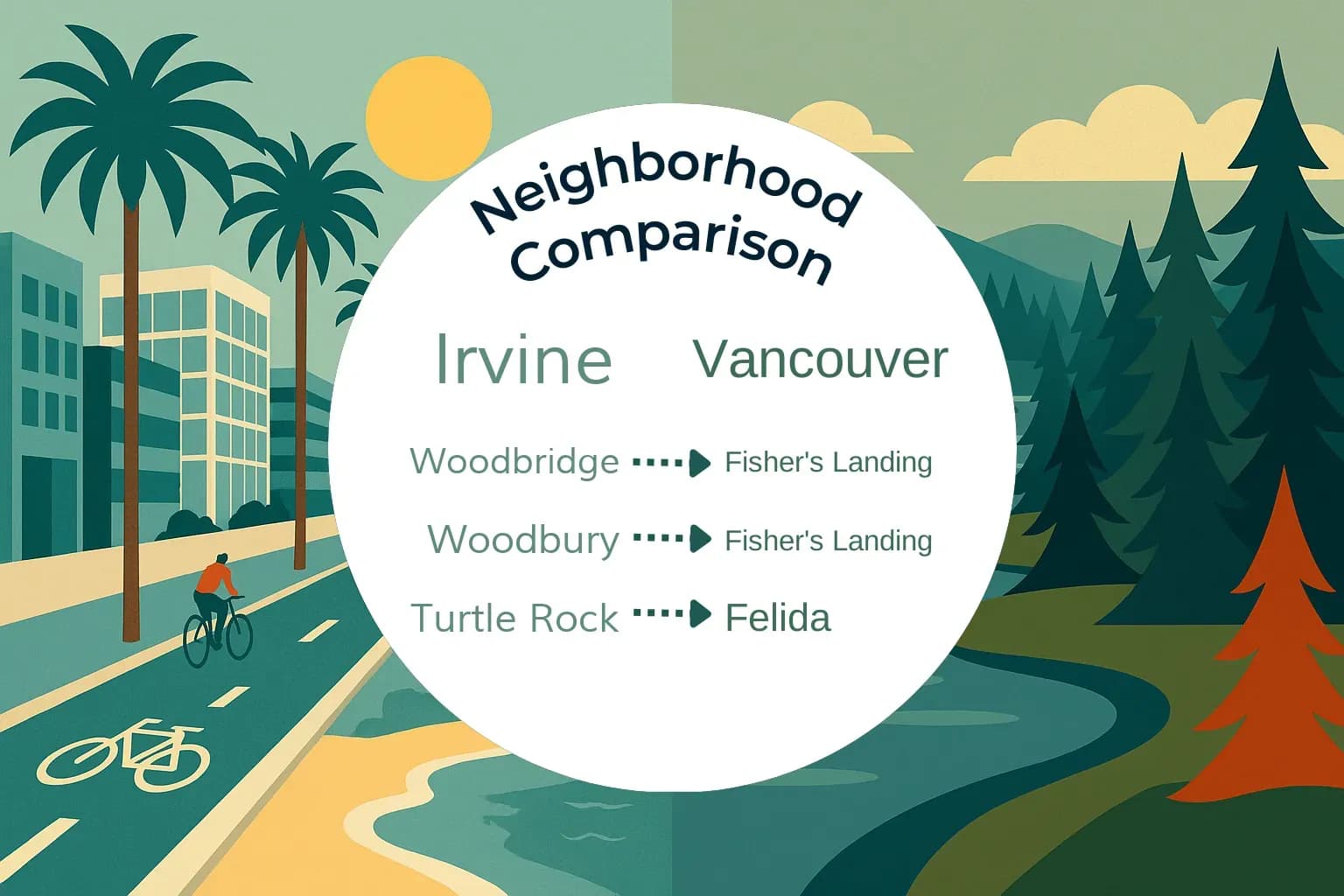Irvine vs Vancouver Neighborhood Comparison