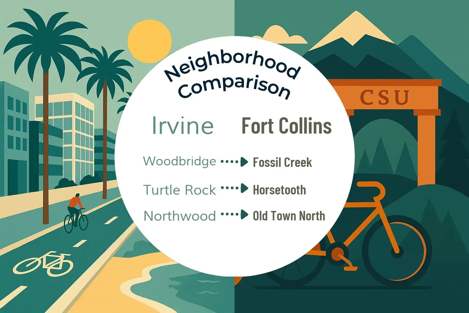 Irvine vs Fort Collins Neighborhood Comparison
