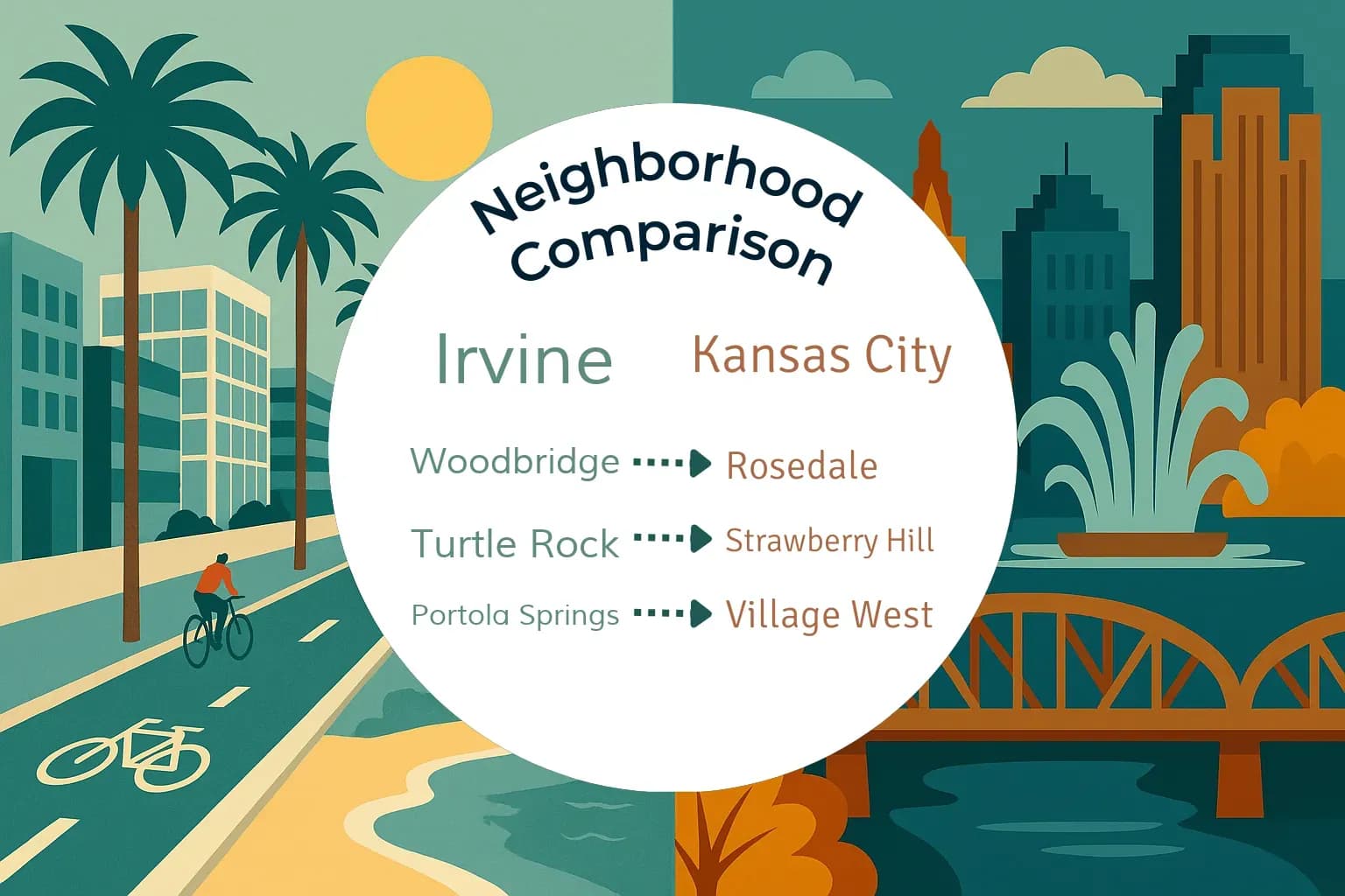 Irvine vs Kansas City Neighborhood Comparison