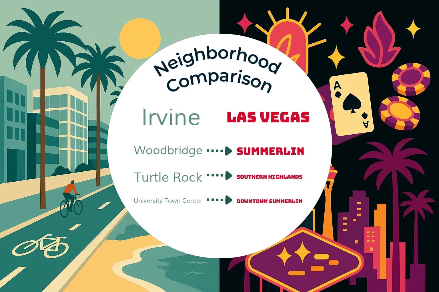 Irvine vs Las Vegas Neighborhood Comparison