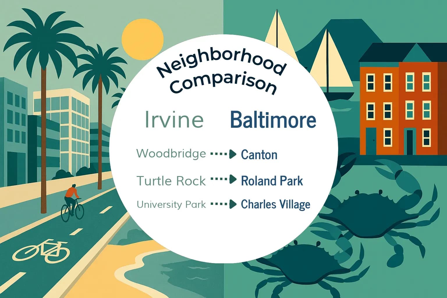Irvine vs Baltimore Neighborhood Comparison