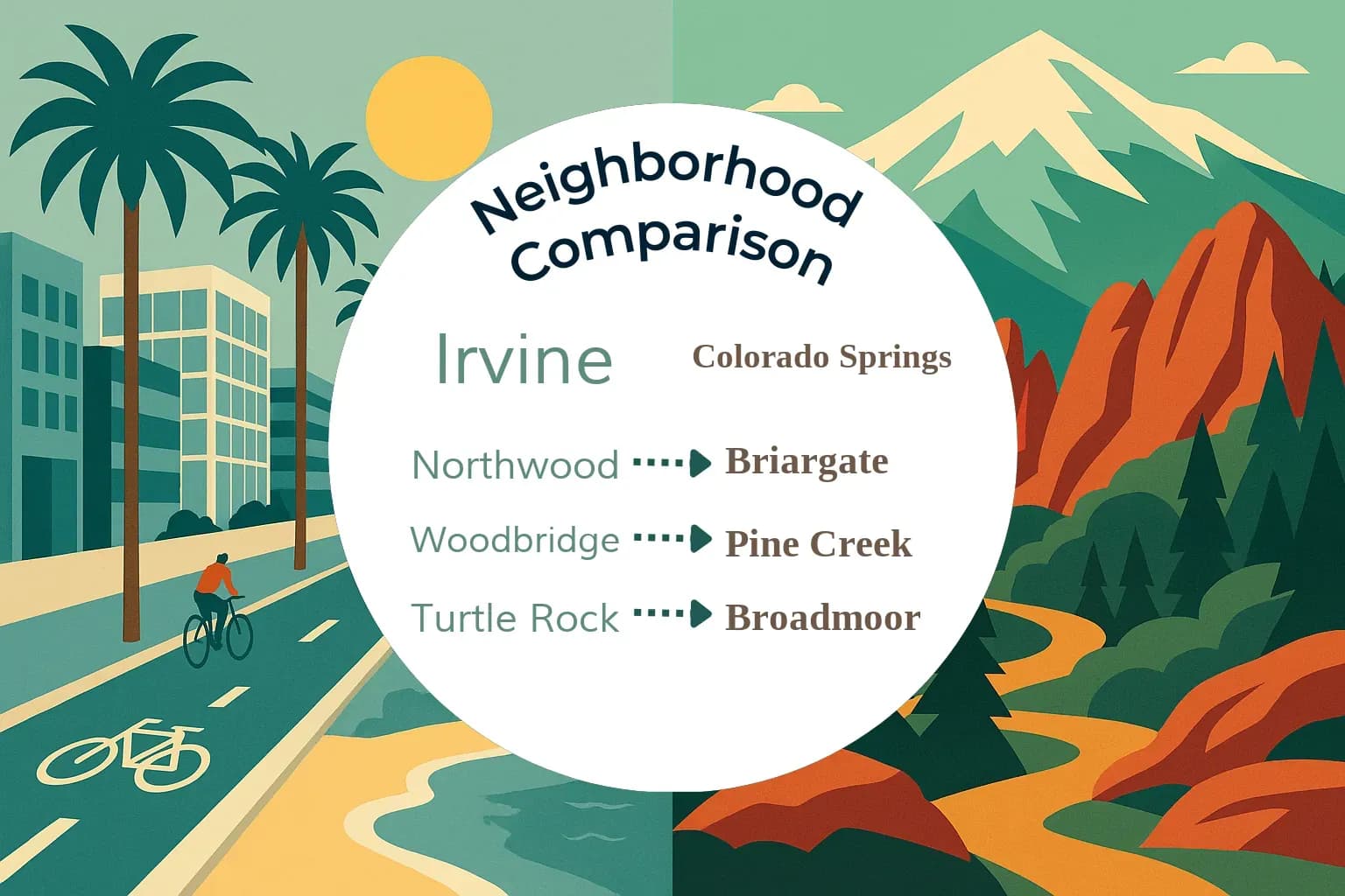Irvine vs Colorado Springs Neighborhood Comparison