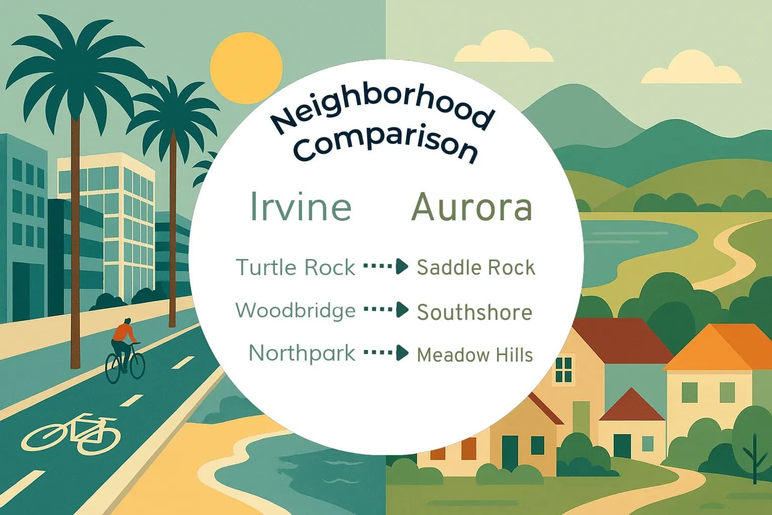 Irvine vs Aurora Neighborhood Comparison