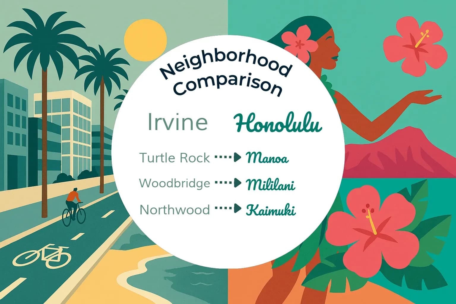 Irvine vs Honolulu Neighborhood Comparison