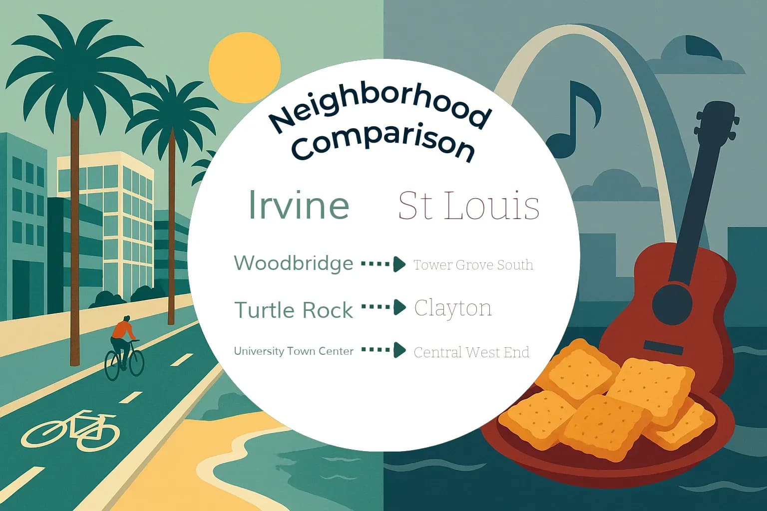 Irvine vs St. Louis Neighborhood Comparison