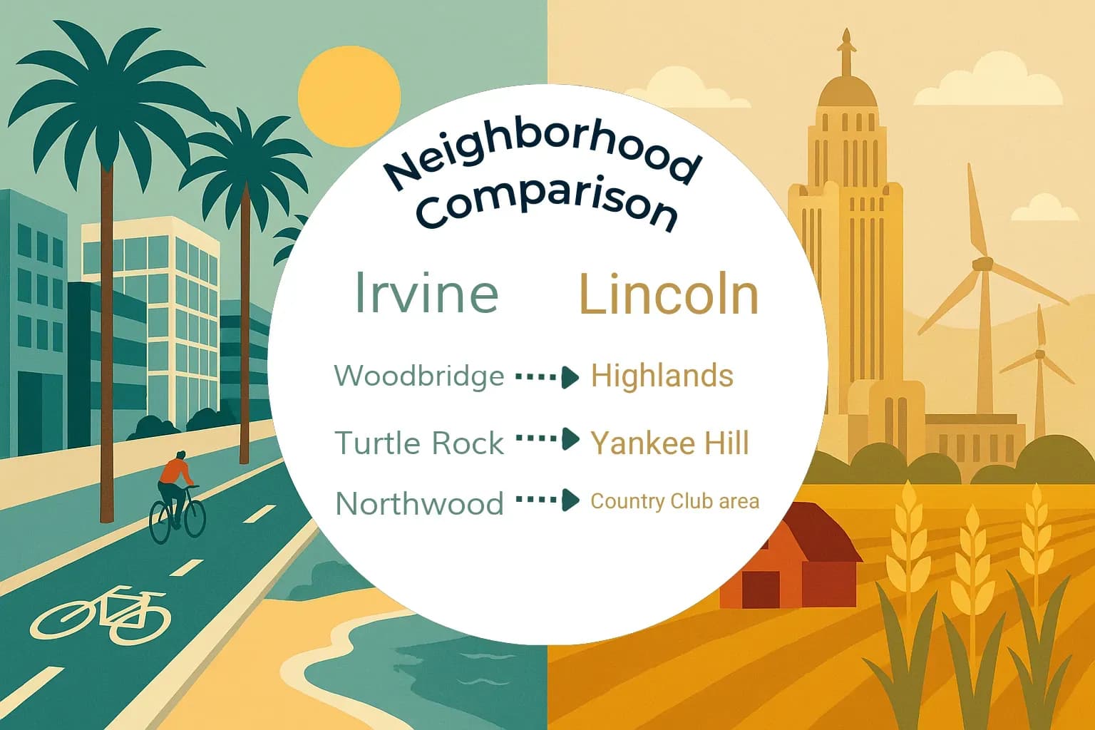Irvine vs Lincoln Neighborhood Comparison
